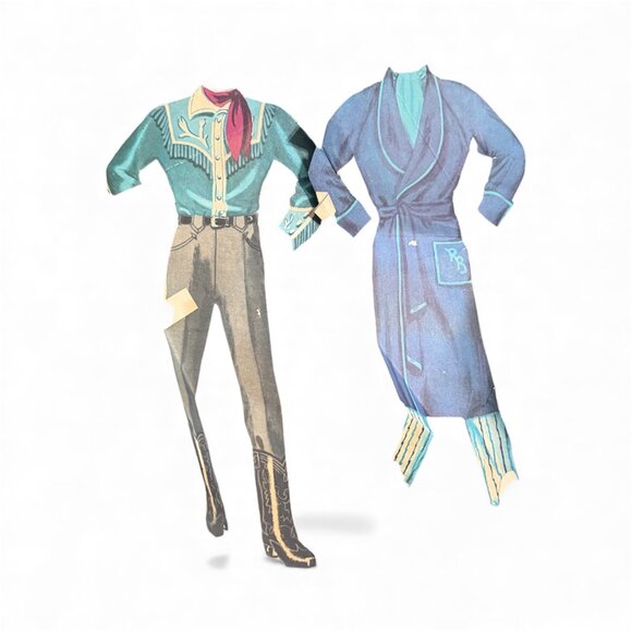 Vintage 1956 Whitman Roy Rogers Dale Evans Paper Doll Set Original - Picture 5 of 13